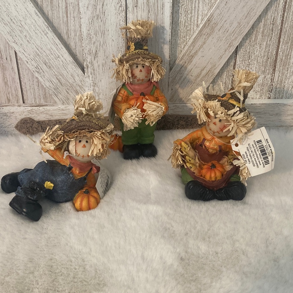 Hobby Lobby 2020 Set of Three Scarecrow Figurines